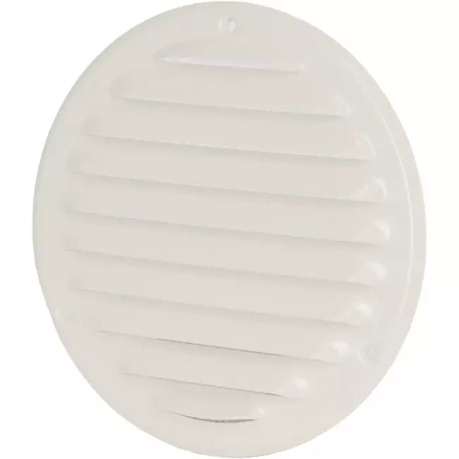 Metalen ventilatierooster rond Ø 160mm wit - MR160 - RAL9016