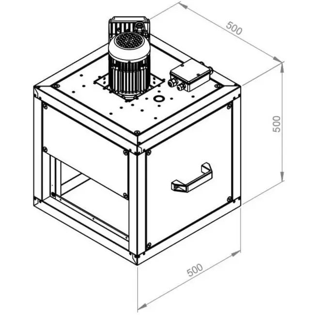Boxventilator motor buiten lineaire flow - MPC 280 EC TI 30