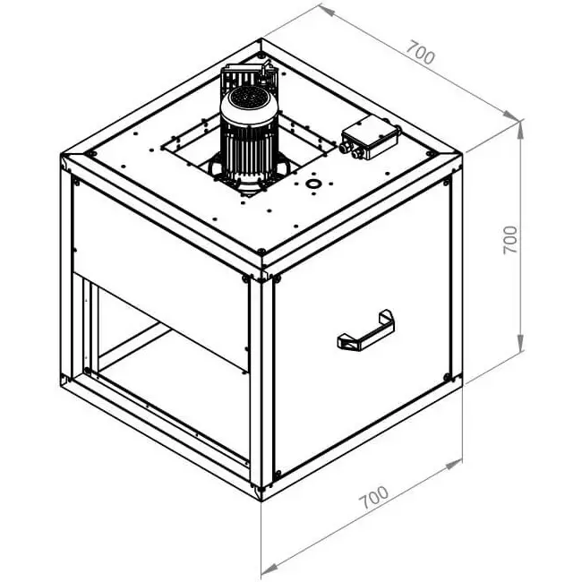 Boxventilator motor buiten lineaire flow - MPC 450 EC TI 30