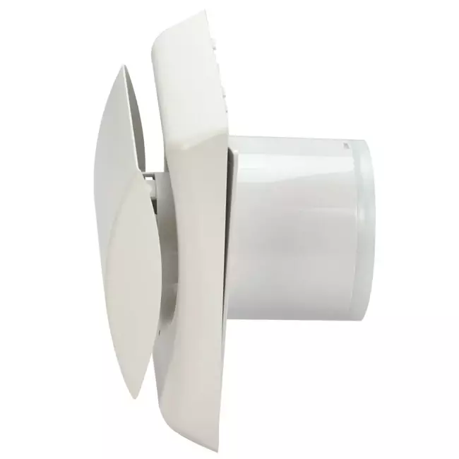 Itho Daalderop Badkamerventilator Ø 100 mm- wit met timer BTV-N201 T