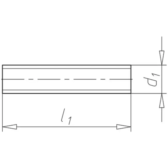 Draadeind stuk M8 x 20mm (100 stuk)