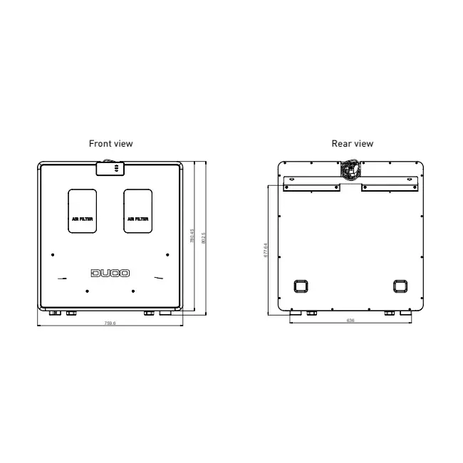 Duco WTW unit DucoBox Energy Comfort Plus D450