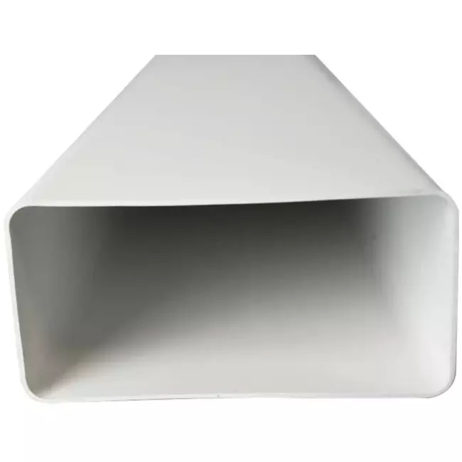 Rechthoekig kunststof ventilatiekanaal 110x55 lengte= 0.5 meter - K-0.5