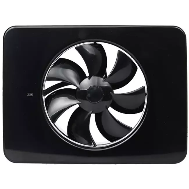 Vent-Axia Lo-Carbon iQ platte design badkamerventilator ZWART Ø 100 - 125 mm