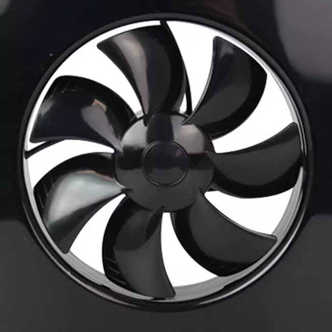 Vent-Axia Lo-Carbon iQ platte design badkamerventilator ZWART Ø 100 - 125 mm