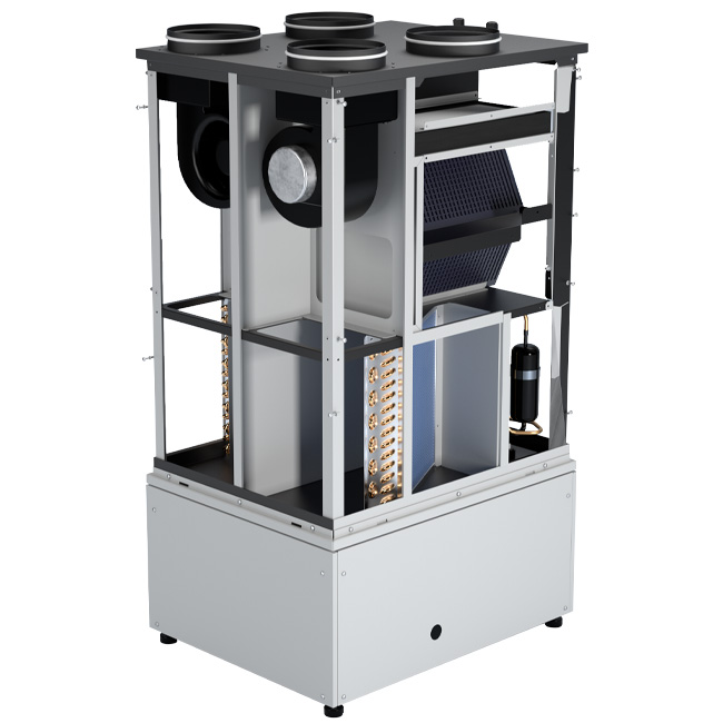 Maxivent HP HRU 300 – WTW-unit met geïntegreerde warmtepomp