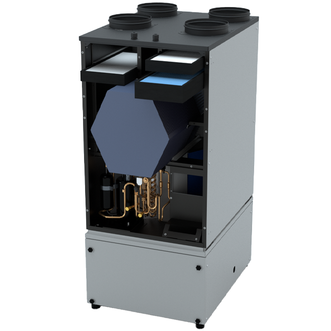 Maxivent HP HRU 300 – WTW-unit met geïntegreerde warmtepomp