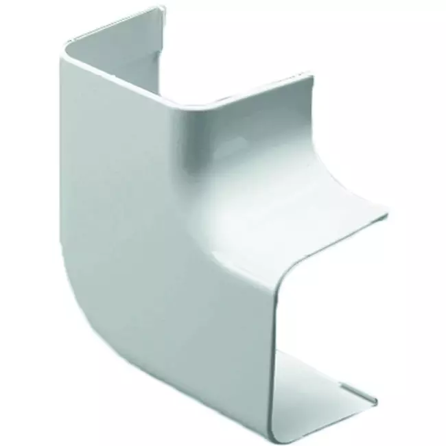 Climaplus airco leidinggoot Plattebocht 90x65mm RAL 9010 WIT