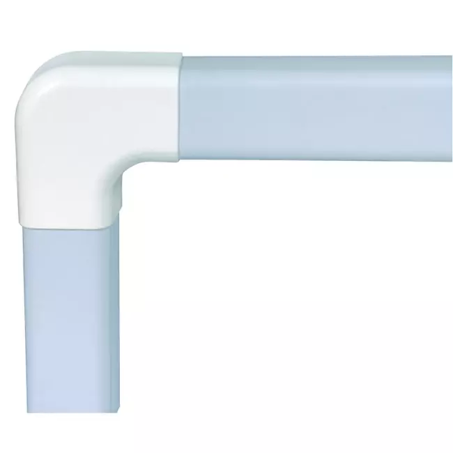 Climaplus airco leidinggoot Plattebocht 70x55mm RAL 9010 WIT