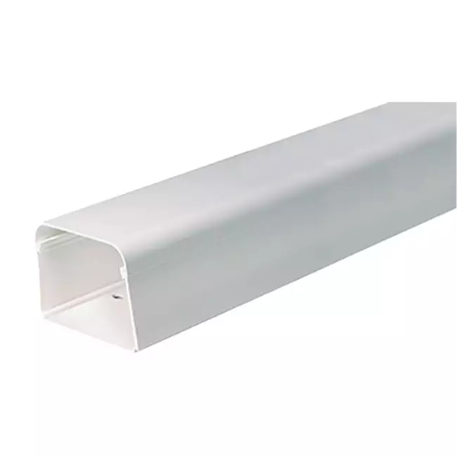 Climaplus montagekanaal 70 x 55 mm Ral 9010 Wit. lengte 1,5 meter