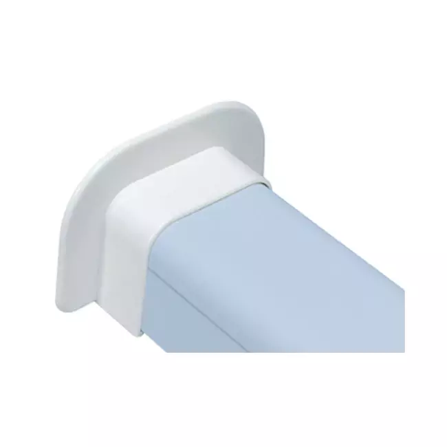 Climaplus airco leidinggoot muurrozet 90x65mm RAL 9010 WIT