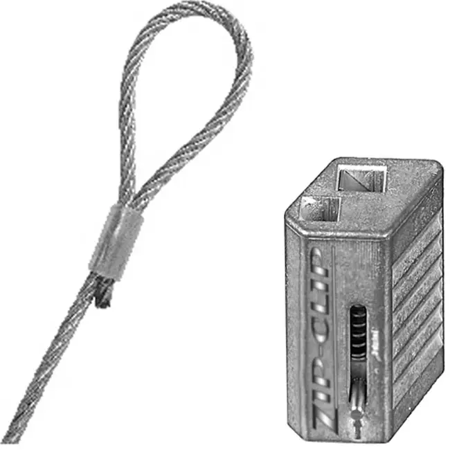 Zip Clip zelfborgende ophangkabel 3  meter 50KG