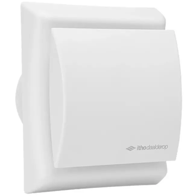 Itho Daalderop badkamerventilator Ø 100 mm- wit met vochtsensor BTV-N202 H