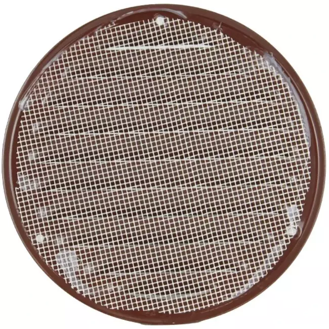Metalen ventilatierooster rond 100 mm bruin - MR100B - RAL8016