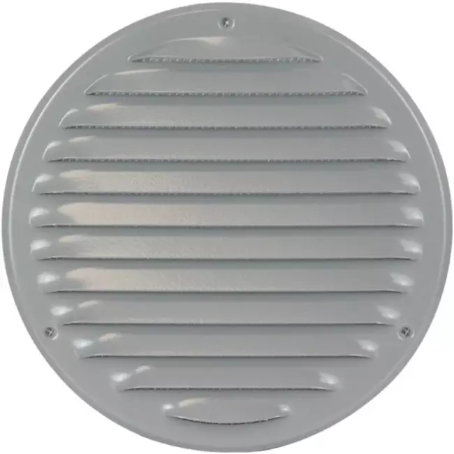 Metalen ventilatierooster rond Ø160 mm grijs - MR160P - RAL9006