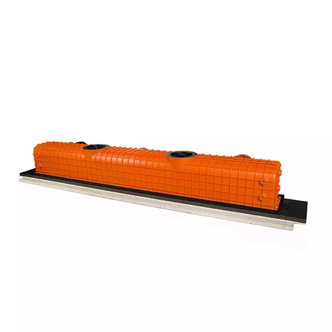 Ergovent instucbaar frameloos lijnrooster 1050 mm met aansluitdiameter 75 mm - modulair - 1 sleuf