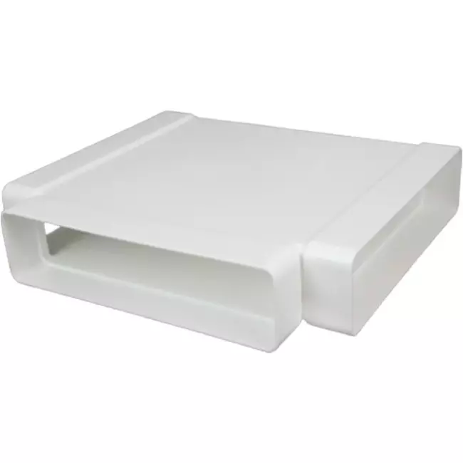 Rechthoekig kunststof T-stuk 220x90mm - KT29