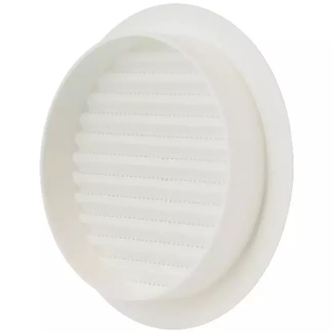 Schoepenrooster diameter: 125mm wit - VR125