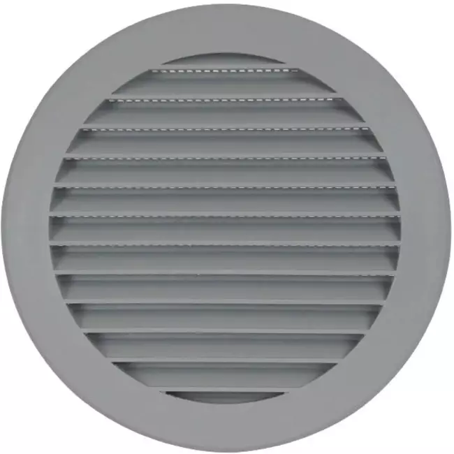 Schoepenrooster diameter: 125mm grijs - VR125P