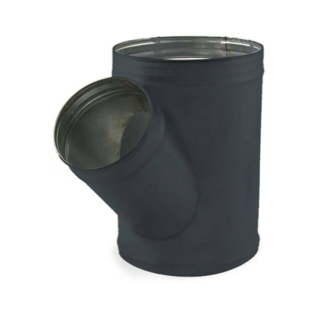 Spiro t-stuk 160 mm diameter 100 mm (45 graden) (sendz. verz.) RAL7016