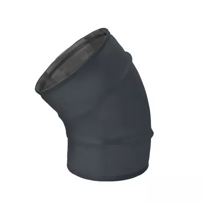 Spiro bocht 100 mm 45 graden (sendz. verz.) RAL7016