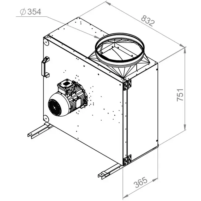Boxventilator rookgas F400 - MPS 450 D4 F4 30