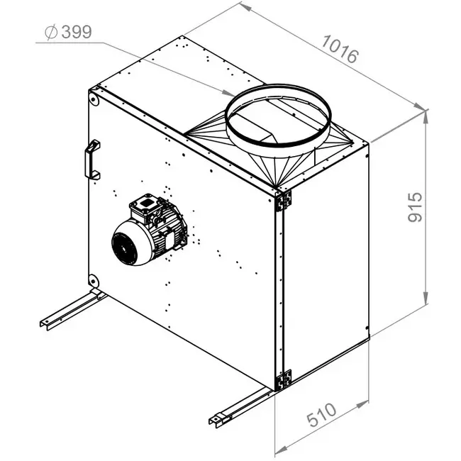 Boxventilator rookgas F400 - MPS 500 D4 F4 30