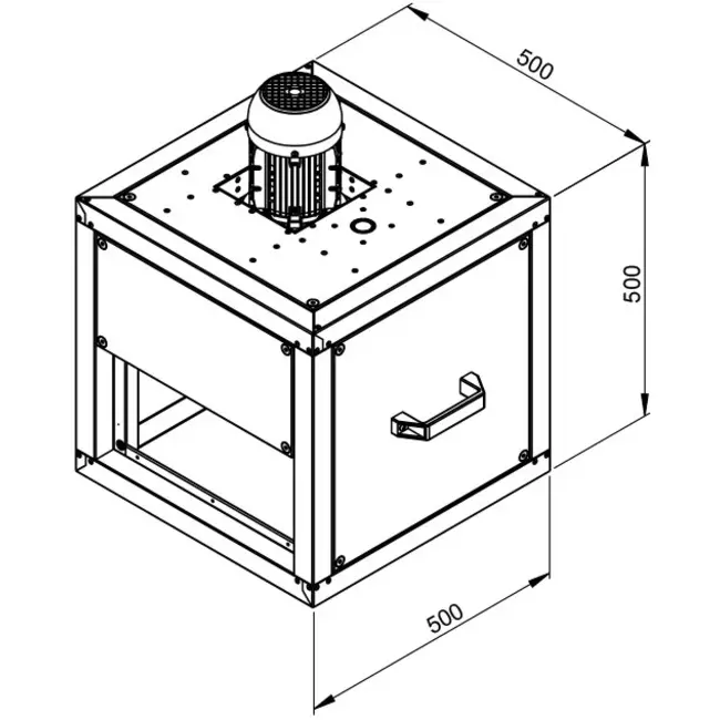 Boxventilator rookgas met lineaire flow - MPC 225 D2 F4 TI30
