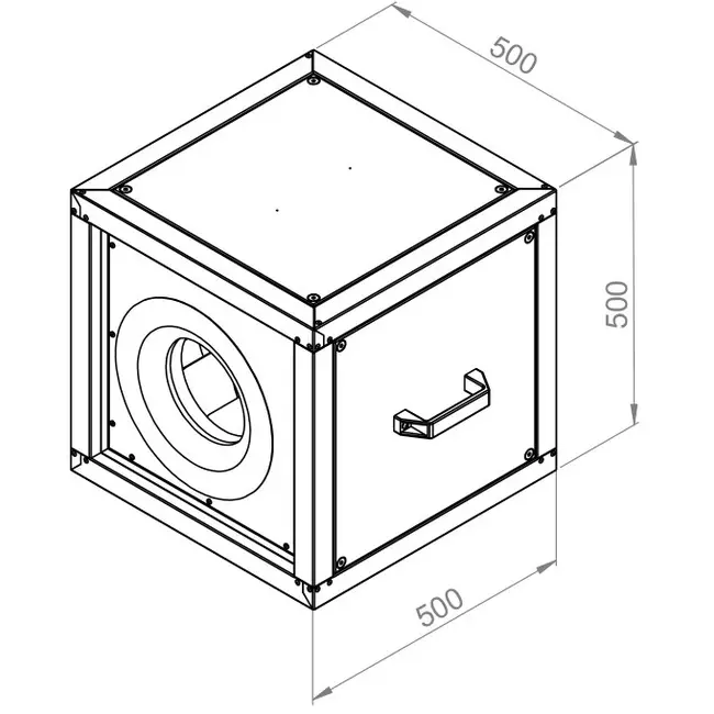 Boxventilator motor buiten luchtstroom - MPC 280 EC T30