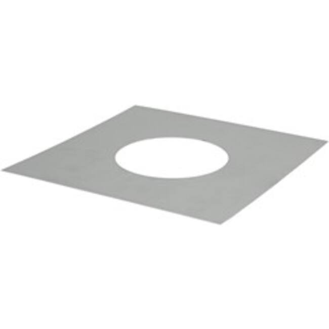Afdekplaat diameter  500 mm vierkant I304 (D0,6)