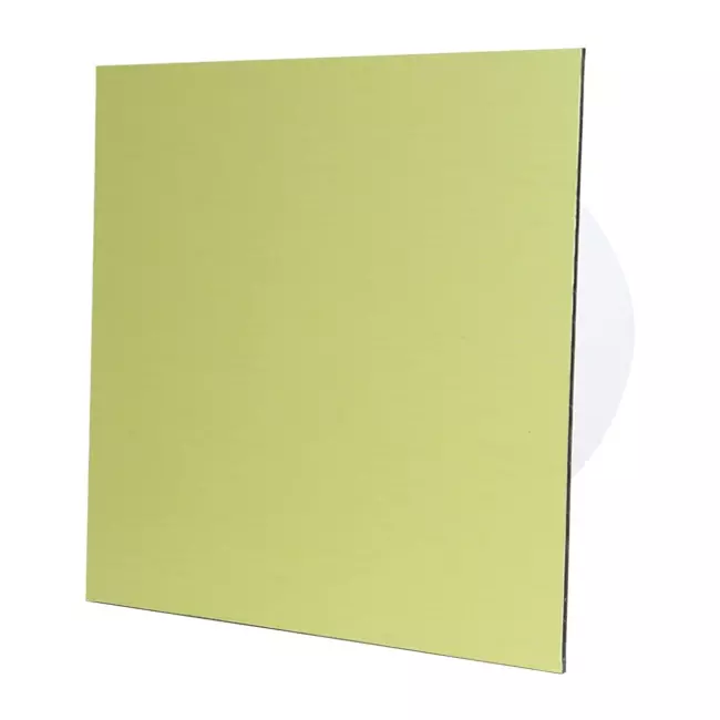 Air Roxy badkamerventilator met aansluitdiameter 100 mm met timer en vertraagde start - front goud aluminium