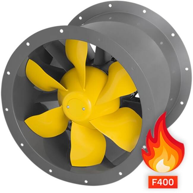 Axial fan frequency controlled f4