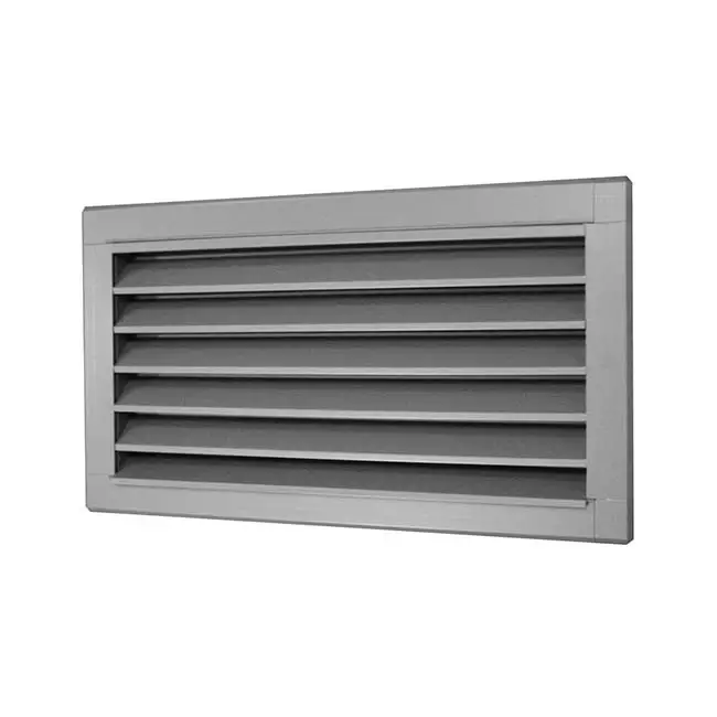 Buitenluchtrooster B=300 x H=1200 rvs - inox