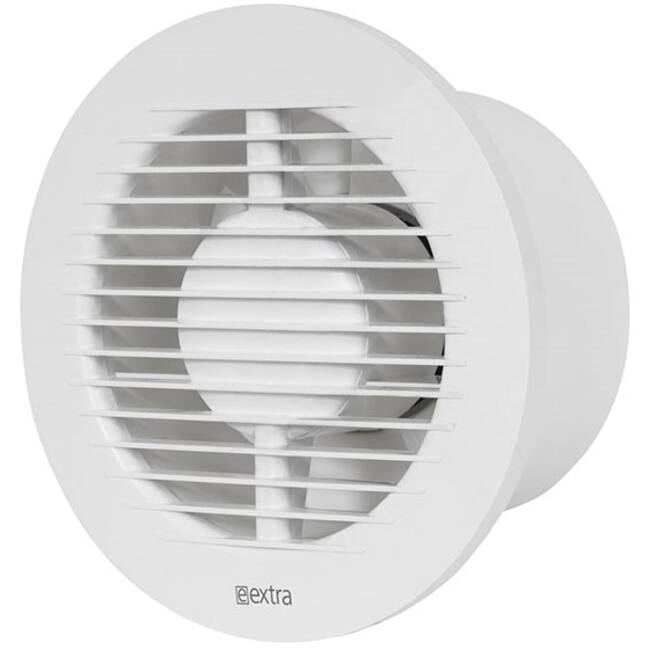 Badkamer ventilator rond Ø 125 mm wit met timer en vochtsensor - EA125HT