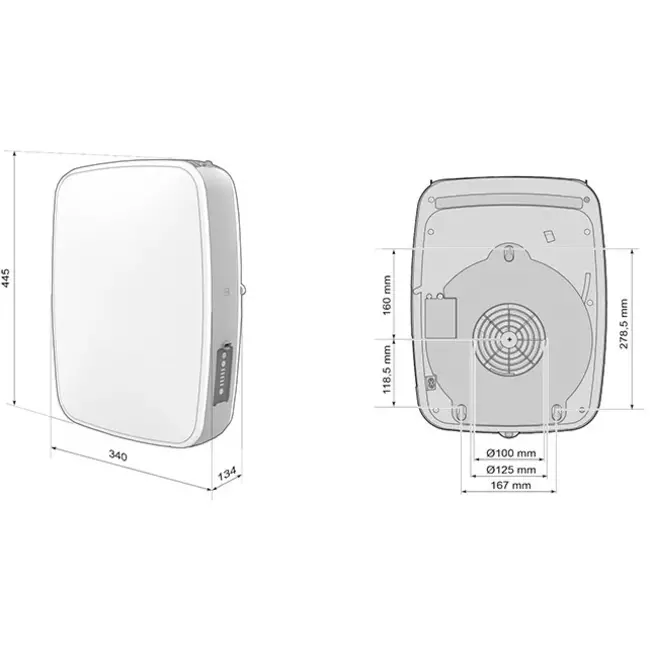 Brink Sonair 3.0 decentrale ventilatie unit 150 m³/h