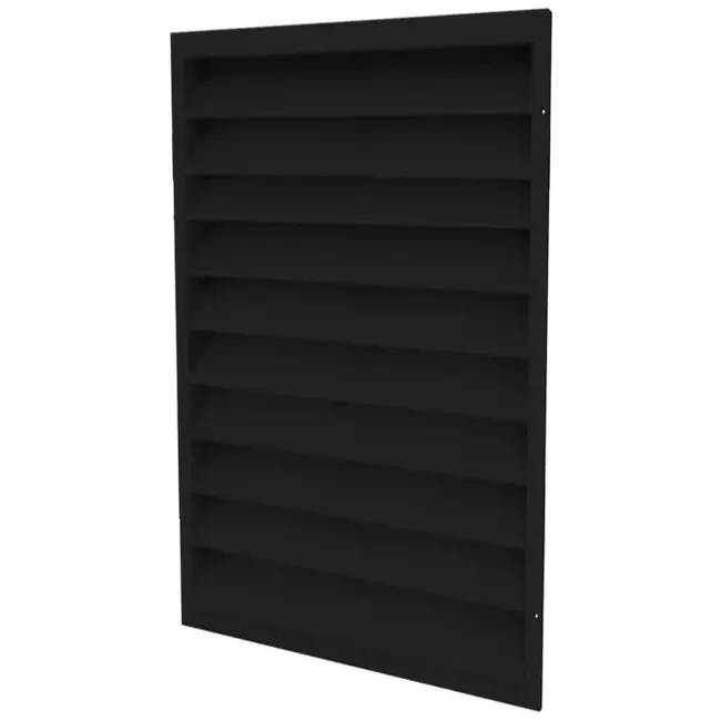 Buitenmuurrooster gegalvaniseerd staal 300x400 - RAL 9005
