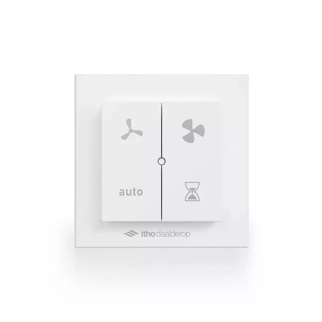 Itho Daalderop CVE-S ECO Optima Inside High Performance Pakket HP 415 m³/h + vochtsensor + CO2 sensor + RFT-N Auto bediening + 4 ventielen - perilex stekker
