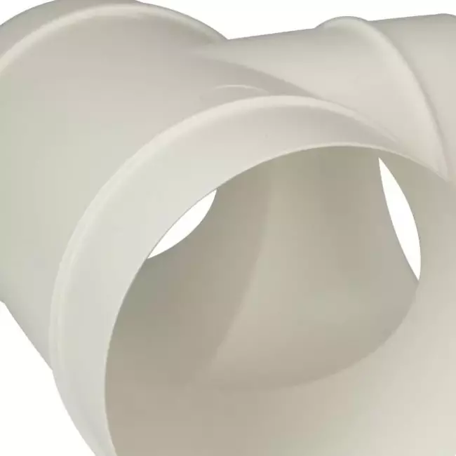Rond kunststof T-stuk diameter: 100 mm AT100