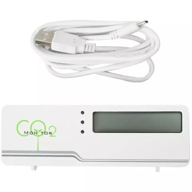 CO2 meter - air indicator compact inclusief temperatuur weergave