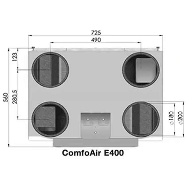 Zehnder Stork ComfoAir E400 LP - 400 m³/h