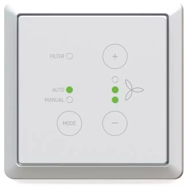 Zehnder ComfoSwitch C67 opbouw (ComfoAir Q)