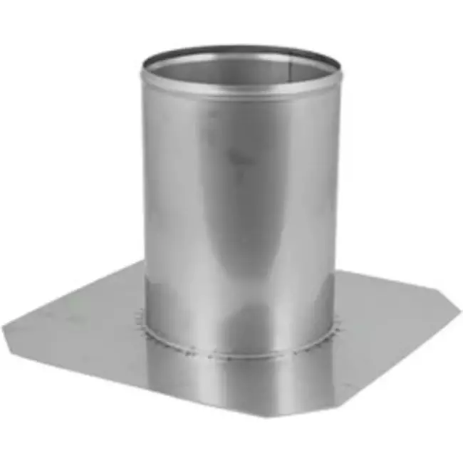 Dakdoorvoer voor buis diameter 80 mm plat dak INOX