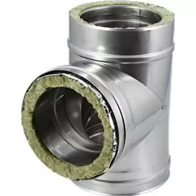 DW diameter 150 mm (150/200) T-stuk T90 I316L/I304 (D0,5/0,6)