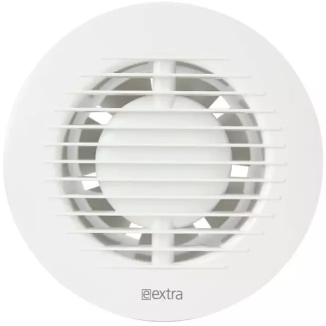 Badkamer ventilator rond Ø 100 mm wit - basis EA100
