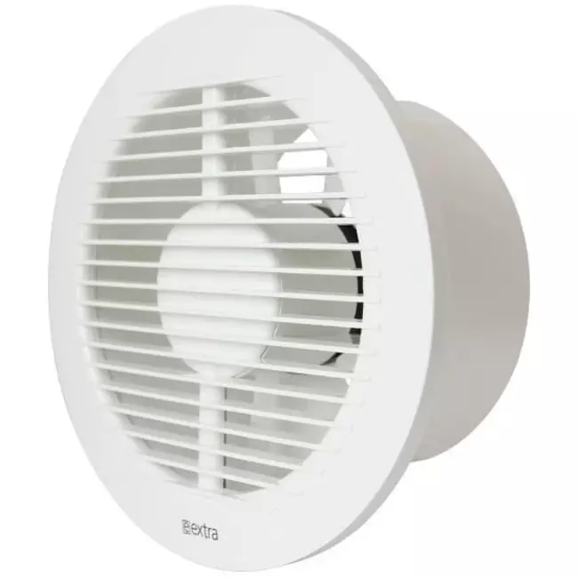 Badkamer ventilator rond Ø 150 mm wit - basis EA150