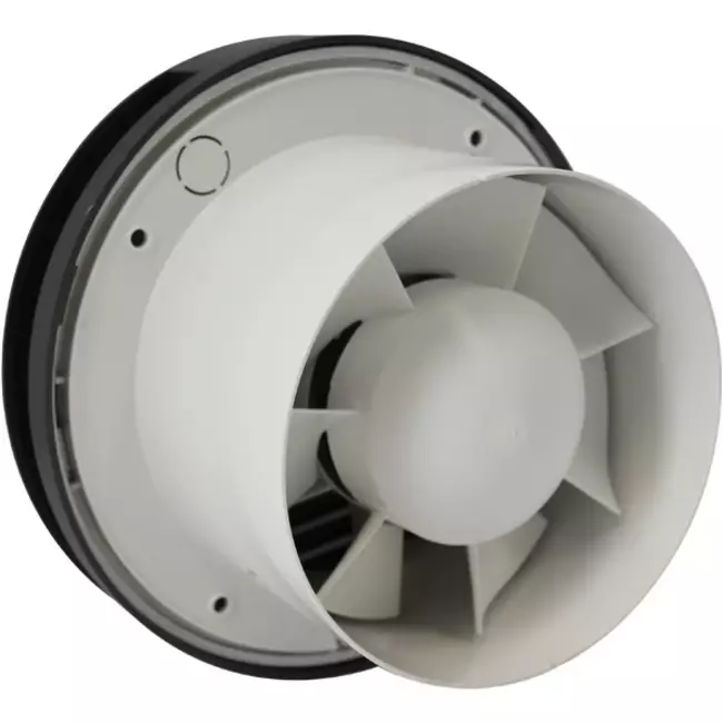Badkamer ventilator rond Ø 100 mm antraciet - design EAT100A