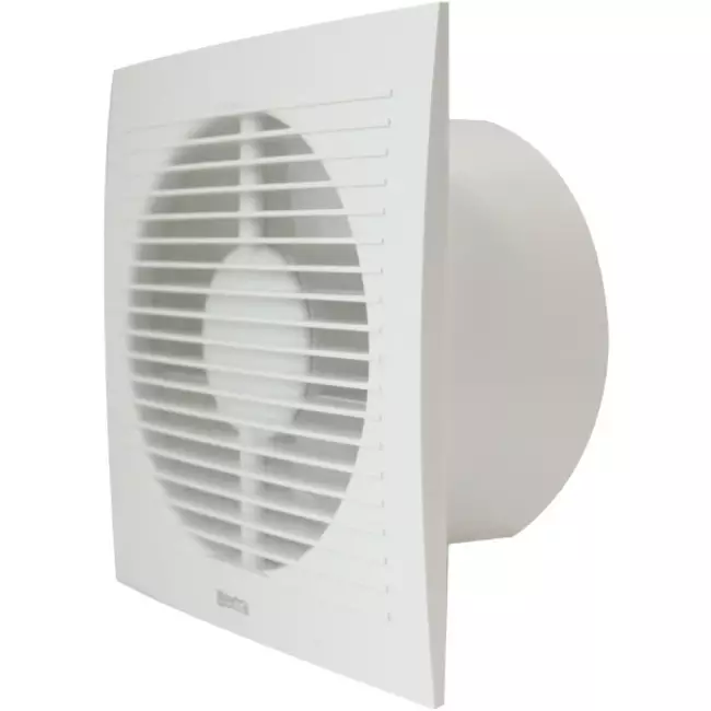 Badkamer ventilator Ø 100 mm Wit met trekkoord en stekker - EE100WP