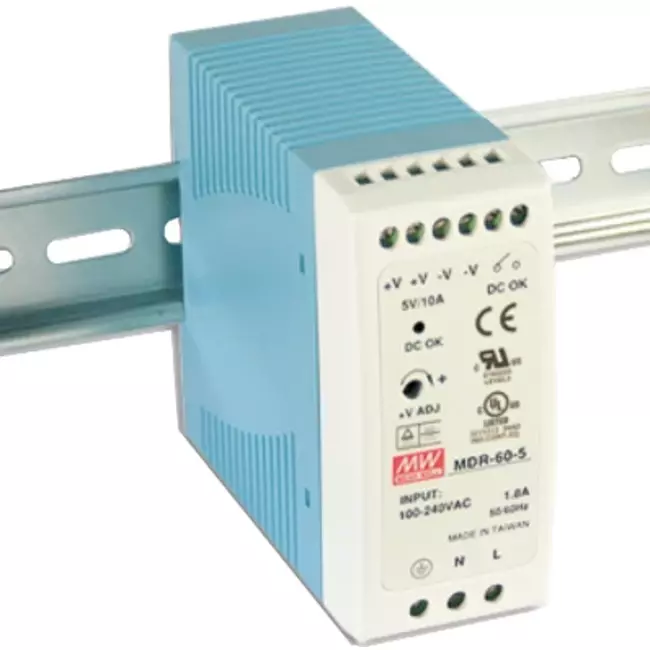 Mean Well MDR-60-24 geschakelde voeding 24VDC 2,5A