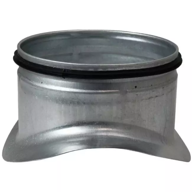 Zadelstuk Ø 125mm - 80mm (90°) - Gegalvaniseerd