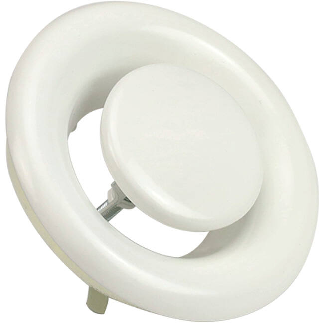 Ventilatie afvoer ventiel 160mm met metaal klemveren - DVS-C160 RAL9010